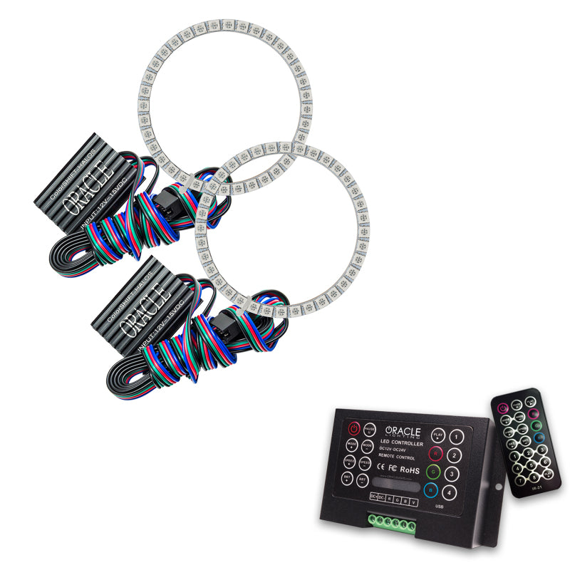 Oracle Ford Mustang 15-17 Halo Kit - ColorSHIFT w/ 2.0 Controller ORACLE Lighting Headlights