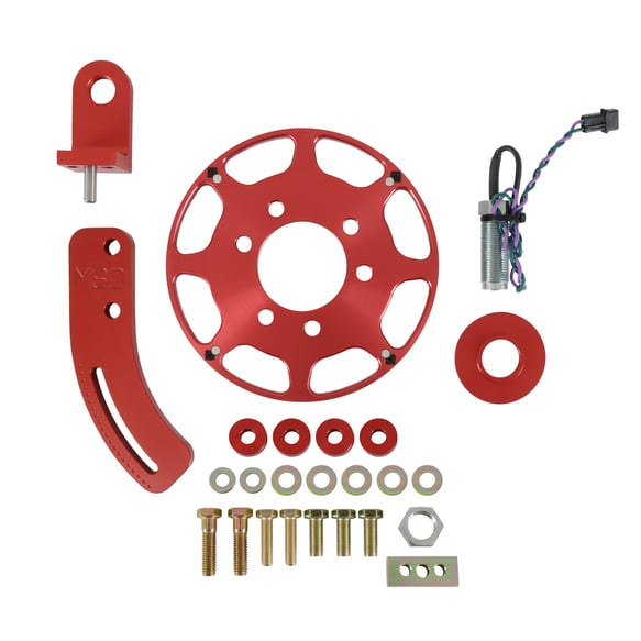 MSD Crank Trigger Wheel Kit - Flying Magnet - SBC - 7 in. 8610 MSD Autoparts