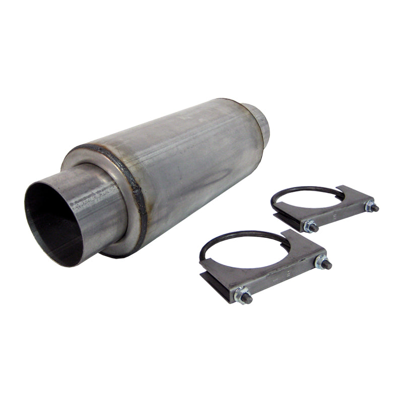 MBRP Universal Resonator 4 Inlet /Outlet 12 Body 18 Overall Aluminized MBRP Resonators