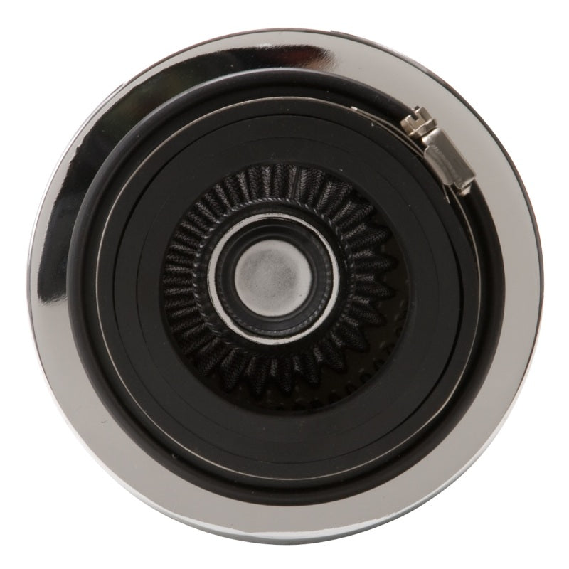 Edelbrock Air Filter Pro-Flo Series Conical 3 7In Tall Black/Chrome Edelbrock Air Filters - Universal Fit