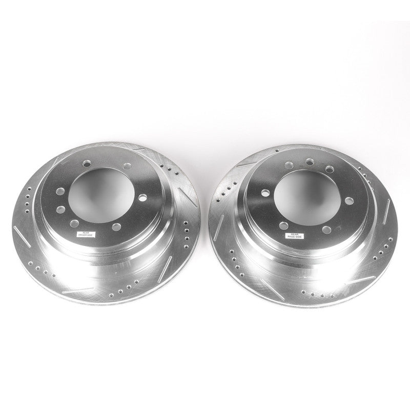Power Stop 06-09 Nissan Patrol (Middle East Market) Front/Rear Drilled & Slotted Rotor (Pair) PowerStop Brake Rotors - Slot & Drilled