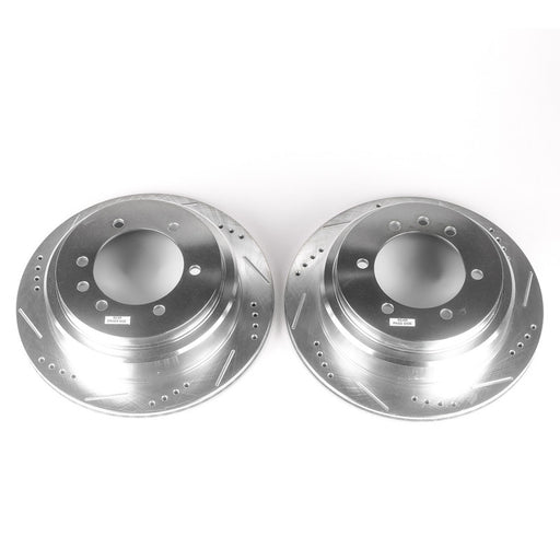 Power Stop 06-09 Nissan Patrol (Middle East Market) Front/Rear Drilled & Slotted Rotor (Pair) PowerStop Brake Rotors - Slot & Drilled