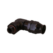 Aeromotive PTFE Hose End - AN-06 to AN-08 Hose - 90 Deg - Black Anodized Aeromotive Fittings