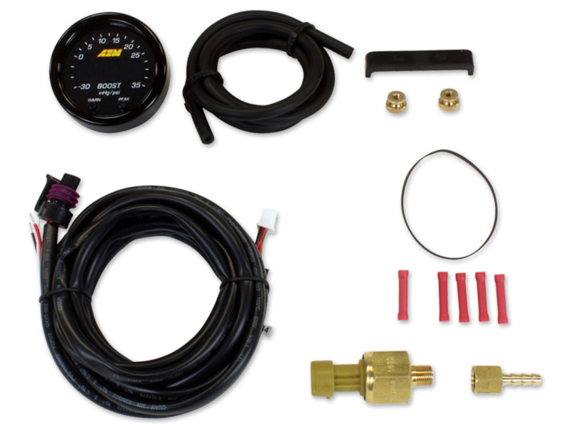 AEM X-Series Boost Pressure -30inHg 60psi Gauge Kit AEM Gauges