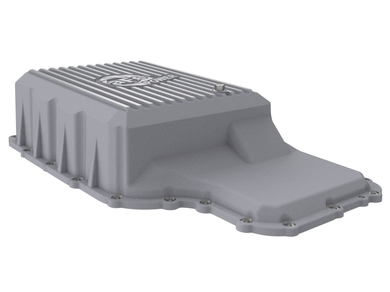 aFe 20-21 Ford Truck w/ 10R140 Transmission Pan Raw POWER Street Series w/ Machined Fins aFe Diff Covers
