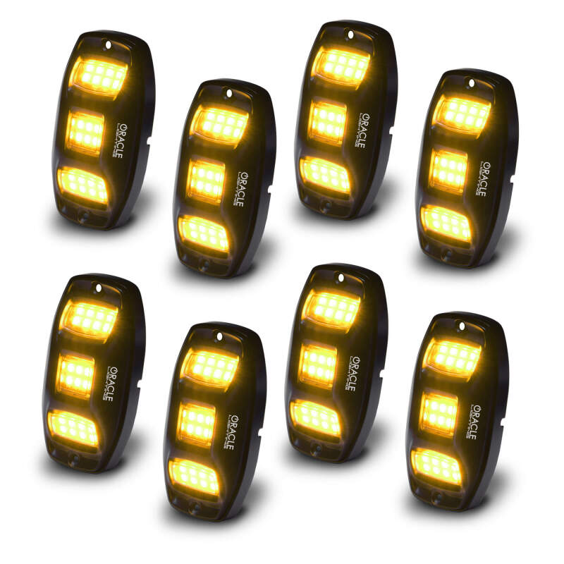 Oracle Underbody RGB+W Wheel Well Rock Light Kit - 8 PCS - ColorSHIFT ORACLE Lighting Light Bars & Cubes