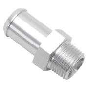 Edelbrock Hose End Straight 3/8In NPT to 5/8In Barb Clear Anodize Edelbrock Fittings
