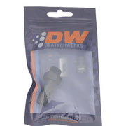 DeatschWerks 6AN ORB Male to 1/2in Male Triple Barb Fitting (Incl O-Ring) - Anodized Matte Black DeatschWerks Fittings