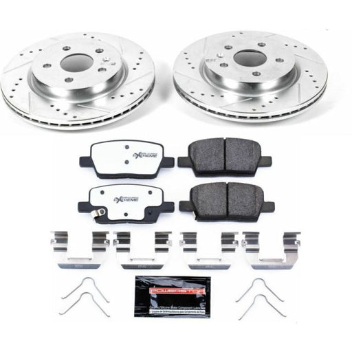 Power Stop 16-18 Cadillac CT6 Rear Z26 Street Warrior Brake Kit PowerStop Brake Kits - Performance D&S