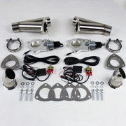 Granatelli 4.0in Stainless Steel Electronic Dual Exhaust Cutout Granatelli Motor Sports Exhaust Cutouts