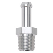 Edelbrock Hose End Straight 3/8In NPT to 3/8In Barb Clear Anodize Edelbrock Fittings