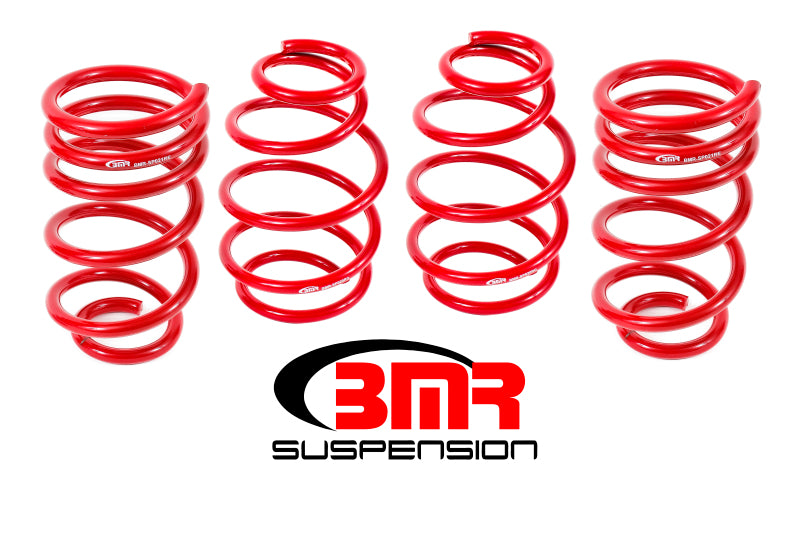 BMR 10-15 5th Gen Camaro V8 Lowering Spring Kit (Set Of 4) - Red BMR Suspension Lowering Springs