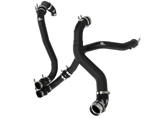 aFe BladeRunner 21-22 Ford F-150 Ecoboost V6-3.5L(tt) Aluminum Hot and Cold Charge Pipe Kit Black aFe Intercoolers