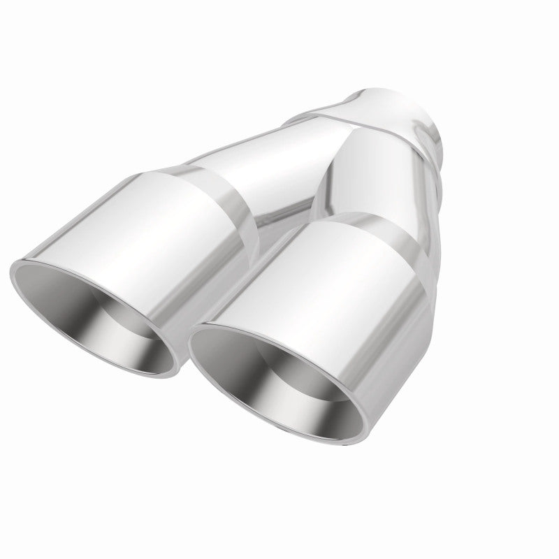 MagnaFlow Double Wall 3in Dual Round Polished Tip 2.25in Inlet Magnaflow Catalytic Converter Universal