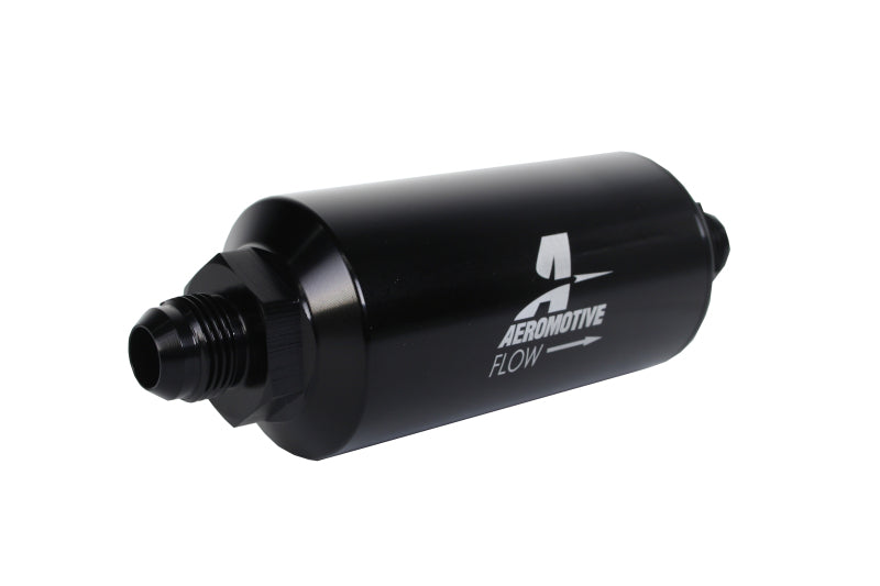 Aeromotive In-Line Filter - (AN -08 Male) 100 Micron Stainless Steel Element Aeromotive Fuel Filters