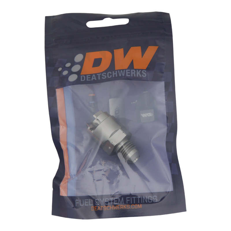 DeatschWerks 6AN Male Flare to 1/4in Female EFI Quick Connect Adapter DeatschWerks Fuel Components Misc