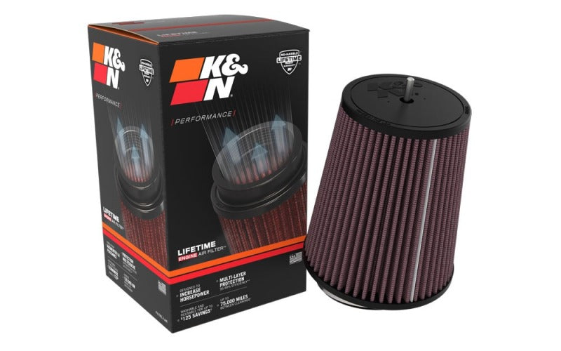 K&N 3-1/2in Flg 5-3/4in B 5in t 7in H K&N Engineering Air Filters - Universal Fit