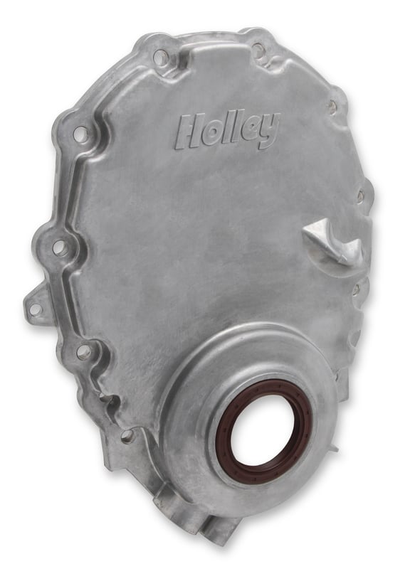 Holley Cast Aluminum Timing Chain Cover 21-150 HOLLEY Autoparts