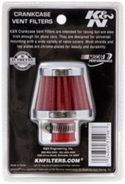 K&N 2in Base OD x .375in Flange ID x 1.75in H Rubber Base Crankcase Vent Filter K&N Engineering Air Filters - Universal Fit