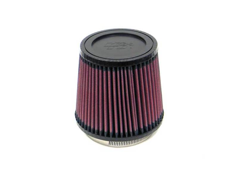 K&N Filter Universal Rubber Filter 3.75in Flange ID / 5.375in Base OD / 4.375in Top OD / 5in Height K&N Engineering Air Filters - Universal Fit