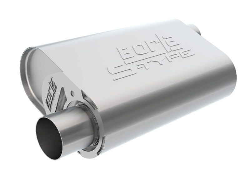 Borla CrateMuffler LS3 S-Type 2.50in Offset/Offset 14inx4.35inx9in Oval Muffler Borla Muffler