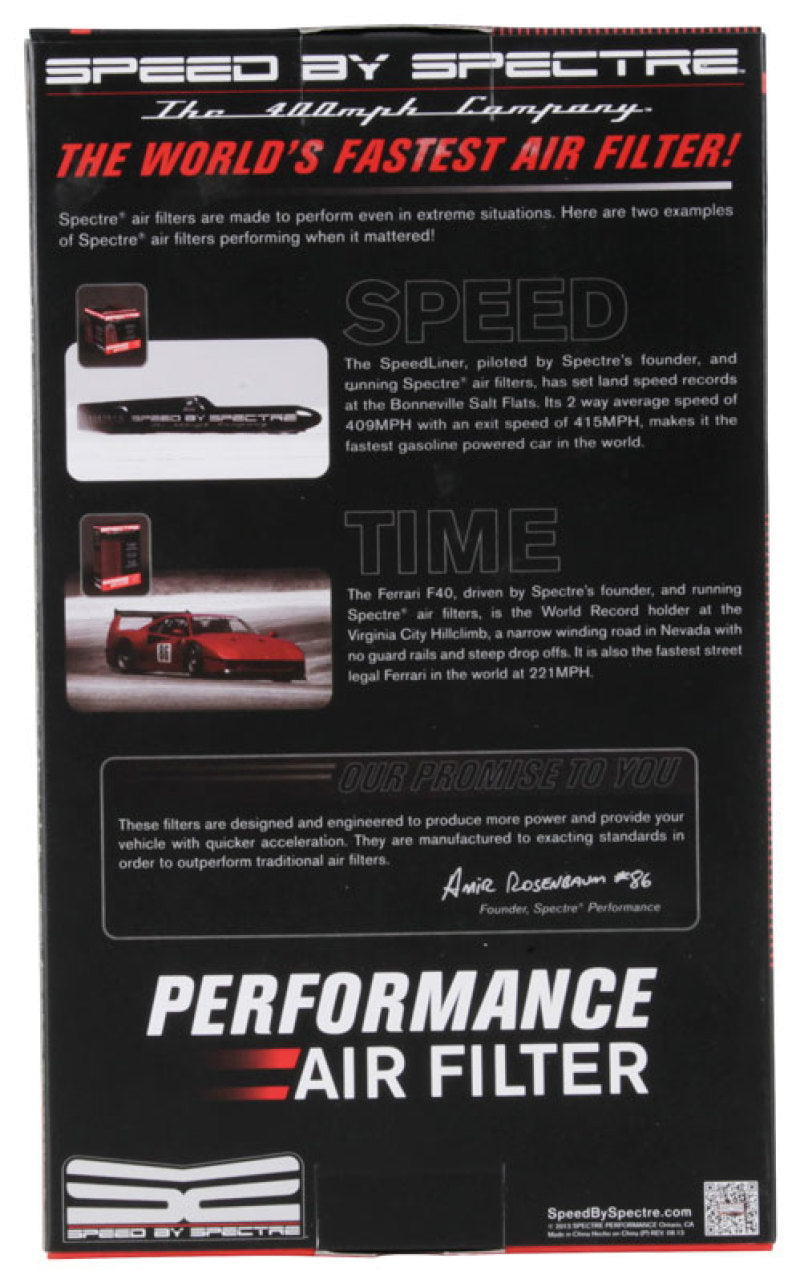 Spectre 06-07 Chevy Blazer 4.3L V6 F/I Replacement Panel Air Filter Spectre Air Filters - Drop In
