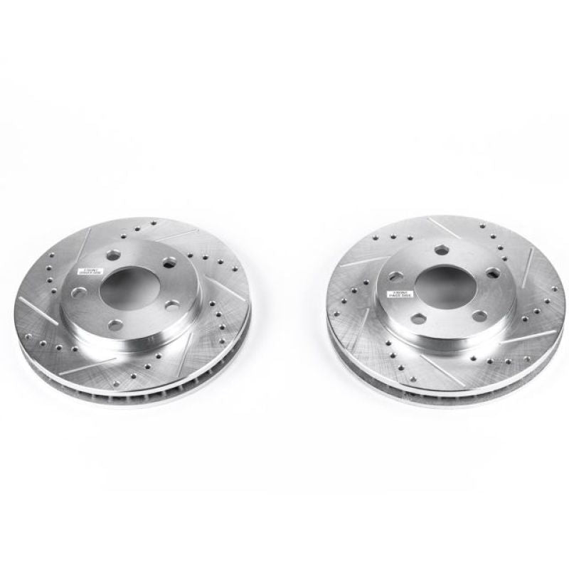 Power Stop 97-05 Buick Century Front Evolution Drilled & Slotted Rotors - Pair PowerStop Brake Rotors - Slot & Drilled