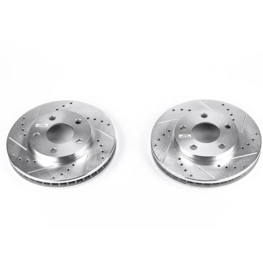 Power Stop 97-05 Buick Century Front Evolution Drilled & Slotted Rotors - Pair PowerStop Brake Rotors - Slot & Drilled