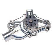 Edelbrock Water Pump High Performance Chevrolet 350 CI V8 Short Style Polished Finish Edelbrock Water Pumps