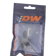 DeatschWerks 10AN ORB Male to 5/16in Male Triple Barb Fitting (Incl O-Ring) - Anodized Matte Black DeatschWerks Fittings