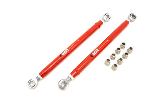 BMR 05-14 S197 Mustang Double Adj. Lower Control Arms w/ Heavy Duty Rod Ends - Red BMR Suspension Control Arms