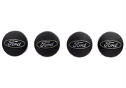 Ford Racing Car Black and Chrome Wheel Cap Ford Racing Wheel Center Caps