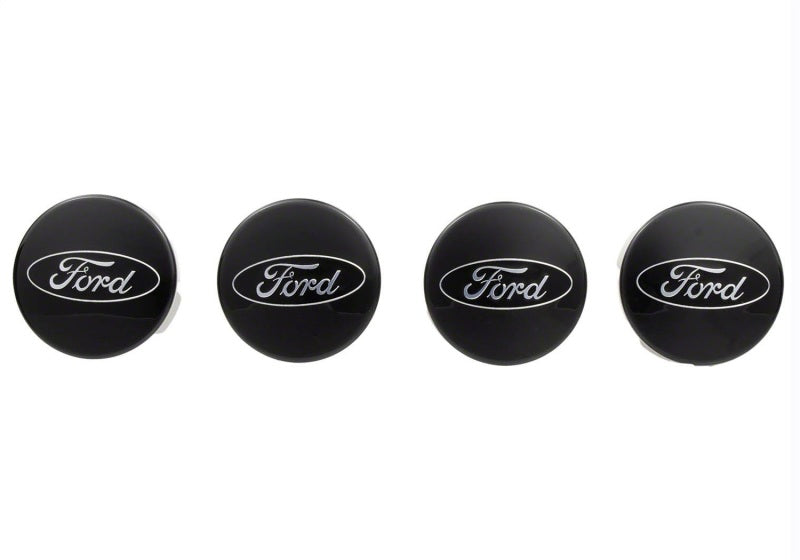 Ford Racing Car Black and Chrome Wheel Cap Ford Racing Wheel Center Caps