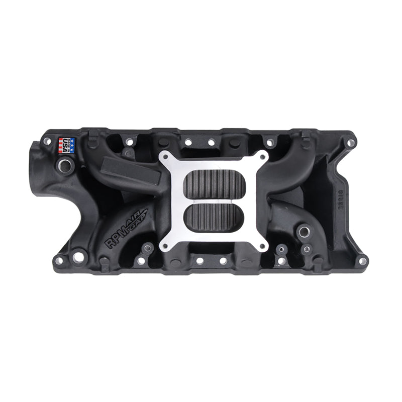 Edelbrock Intake Manifold RPM Air-Gap Small-Block Ford 289-302 Black Edelbrock Intake Manifolds