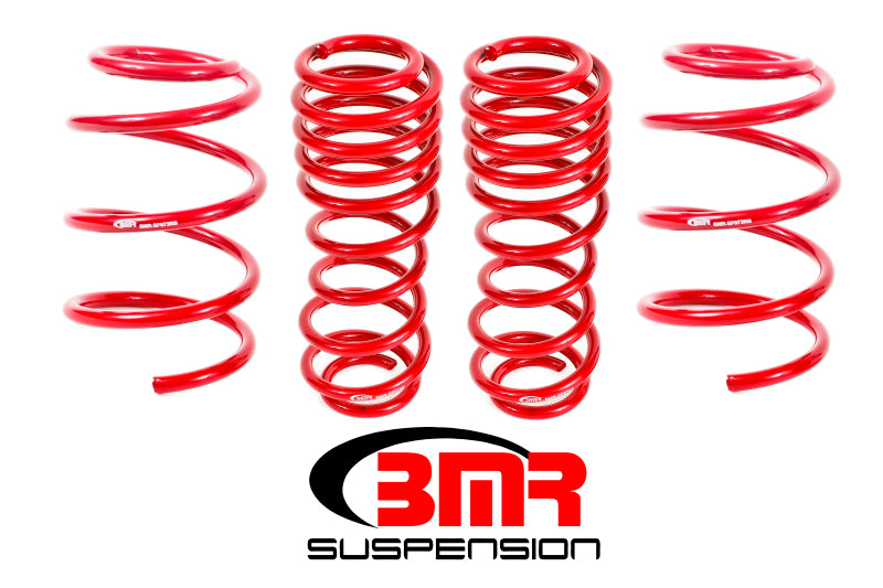 BMR 07-14 Shelby GT500 Lowering Springs (Set Of 4) - Red BMR Suspension Lowering Springs
