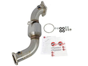 aFe Twisted Steel Down-Pipe Catted 13-16 Cadillac ATS L4-2.0L (t) aFe Downpipes