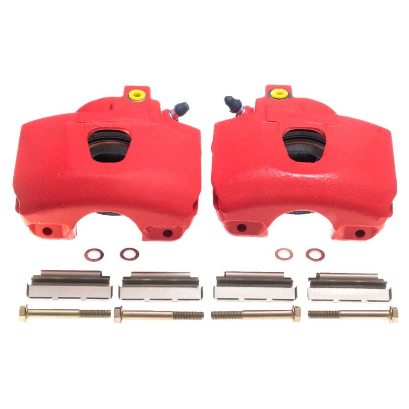 Power Stop 94-96 Ford Bronco Front Red Calipers - Pair PowerStop Brake Calipers - Perf