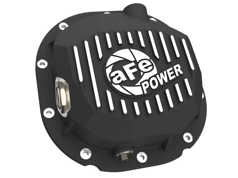 aFe 90-14 Ford F-150 Rear Differential Cover - Black w/ Machined Fins aFe Diff Covers