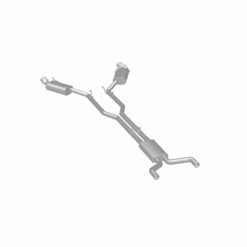 MagnaFlow Cat-Back Stainless Dual Split Rear Exit 4in Polished Tips 11-15 Chevy Camaro 3.6L V6 Magnaflow Catback