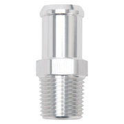 Edelbrock Hose End Straight 1/2In NPT to 3/4In Barb Clear Anodize Edelbrock Fittings