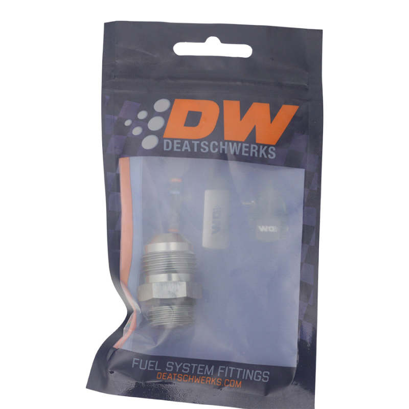 DeatschWerks 8AN ORB Male to 10AN Male Flare Adapter - Anodized DW Titanium DeatschWerks Fittings
