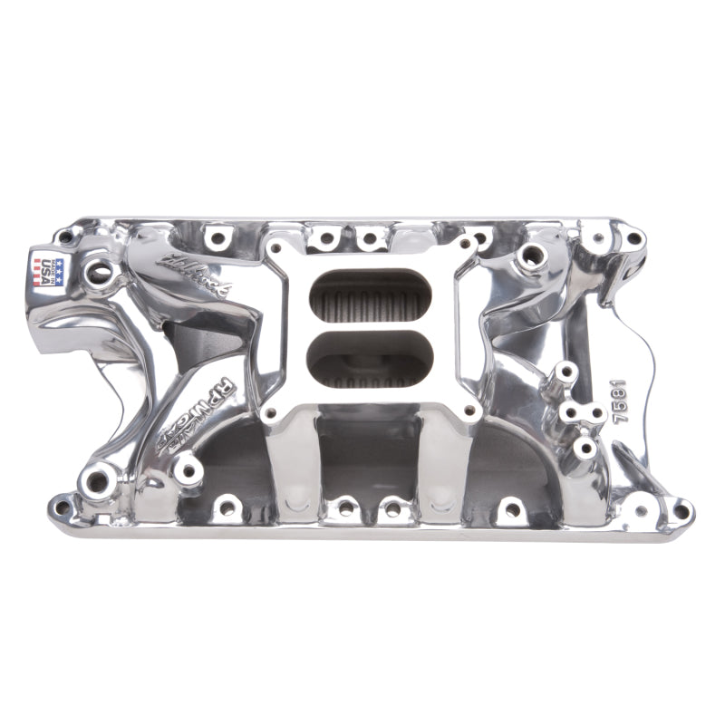 Edelbrock Polished Ford 351 RPM Air Gap Manifold Edelbrock Intake Manifolds