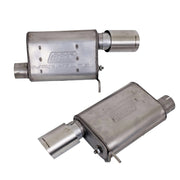 BBK Vari-Tune Axle Back Exhaust Kit 2 Adjustable Performance Mufflers 2-3/4 Pipe 4 in. Tips BBK Axle Back