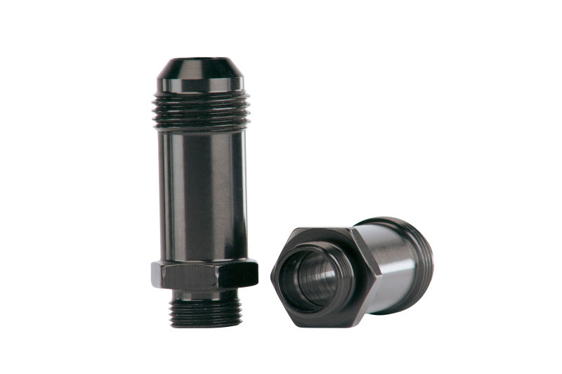 Aeromotive Demon Carb AN-08 to 9/16in x 24 Thread Float Bowl Fitting - Extended Aeromotive Fittings