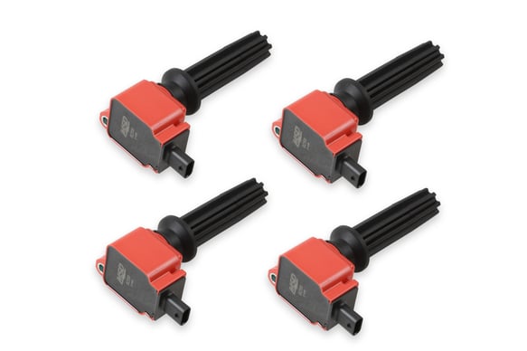 MSD Ignition Coil - Ford EcoBoost - 2.0L/2.3L L4 - Red - 4-Pack 82594 MSD Autoparts