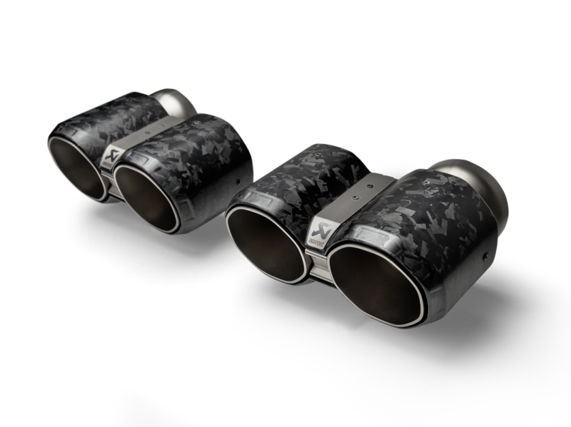 Akrapovic BMW M2 Coupe (G87) Tail Pipe Set - Chopped Carbon Akrapovic Tips