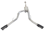 aFe MACHForce XP Exhaust 3in SS Dual Side Exit CB w/ Black Tips 15 Ford F150 Ecoboost V6-2.7L/3.5L aFe Catback