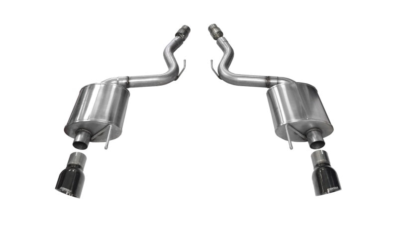 Corsa 2015-2017 Ford Mustang GT 5.0 3in Axle Back Exhaust Black Dual Tips (Touring) CORSA Performance Axle Back
