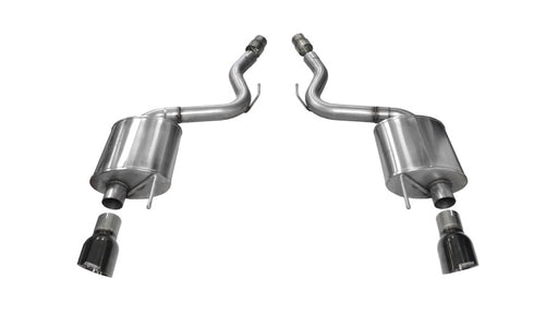 Corsa 2015-2017 Ford Mustang GT 5.0 3in Axle Back Exhaust Black Dual Tips (Touring) CORSA Performance Axle Back