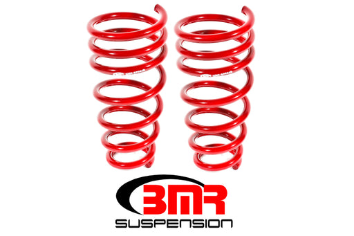 BMR 10-15 5th Gen Camaro V6 Rear Lowering Springs - Red BMR Suspension Lowering Springs